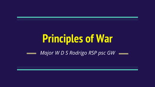 Principles of warfare | PPTX