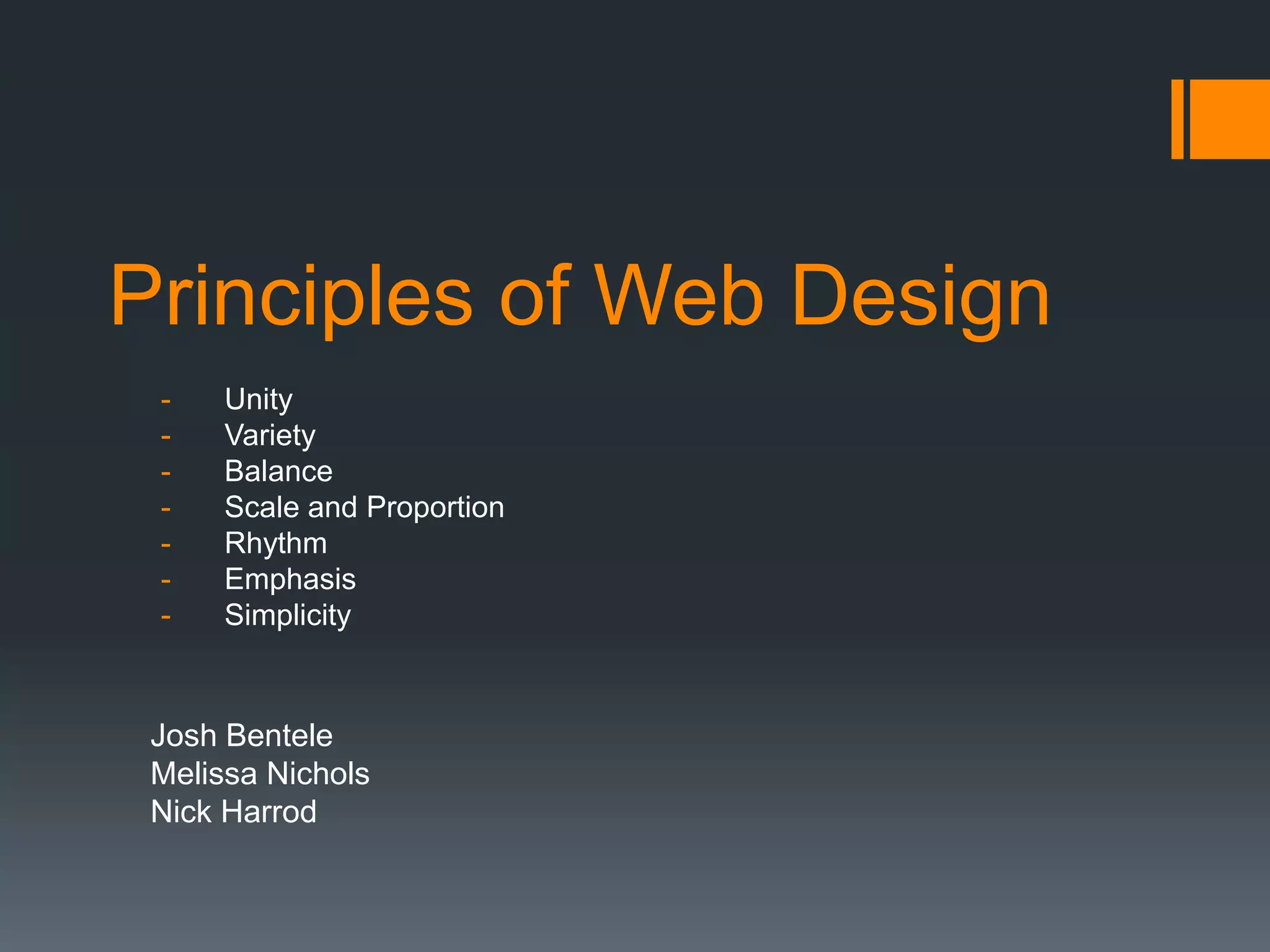 Principles of web design | PPT