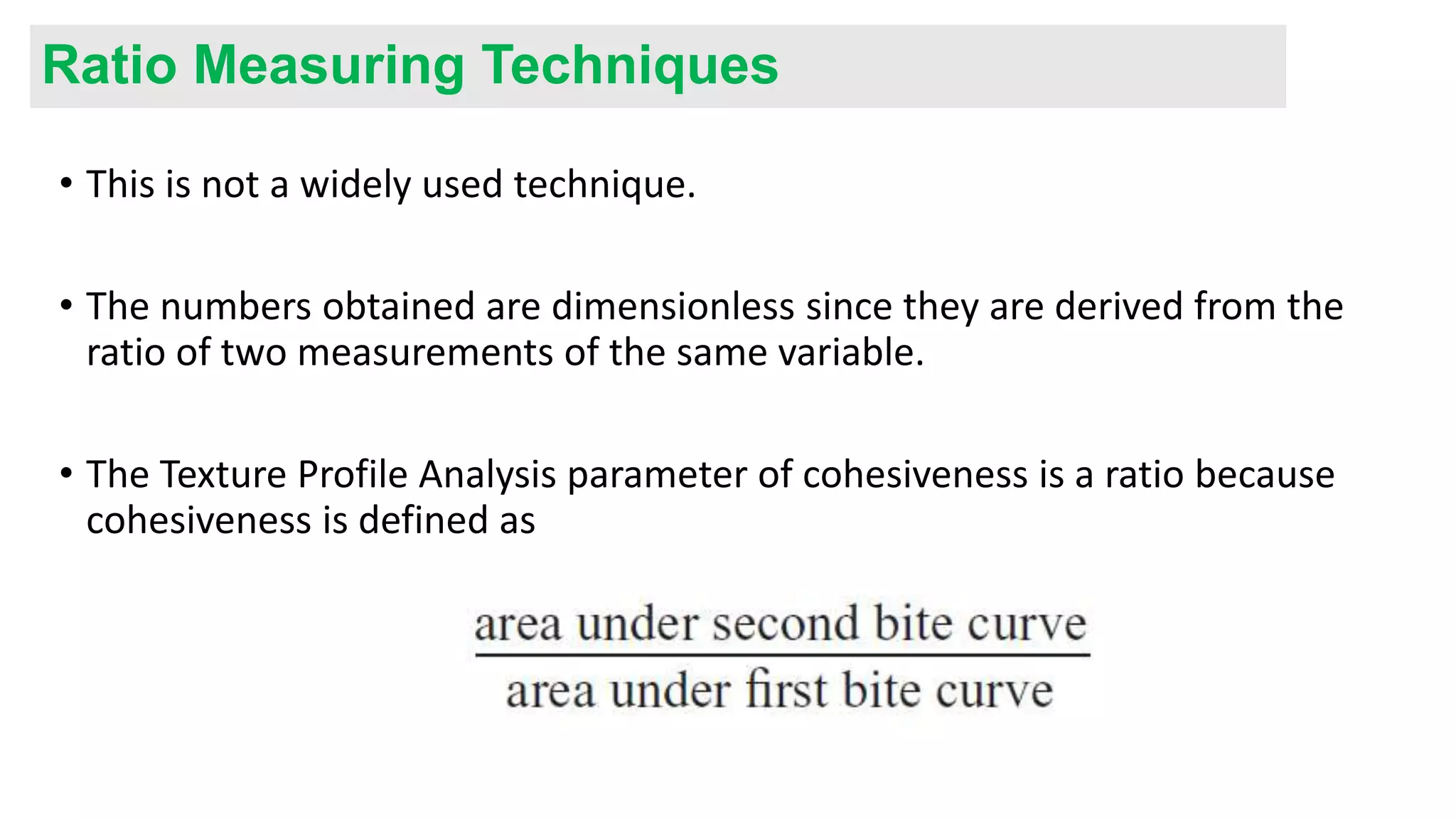 Principles & practice of objective texture measurement