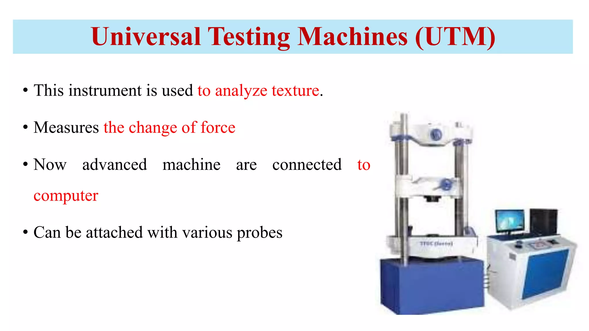 Principles & practice of objective texture measurement