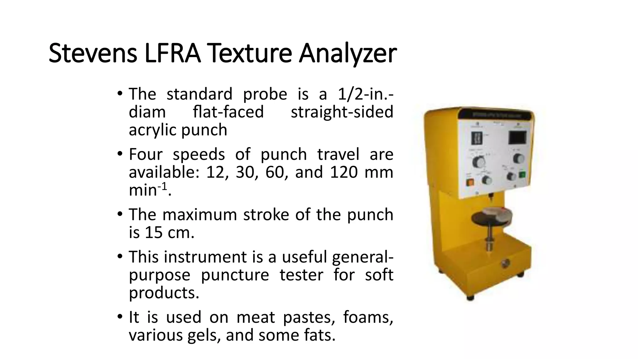 Principles & practice of objective texture measurement