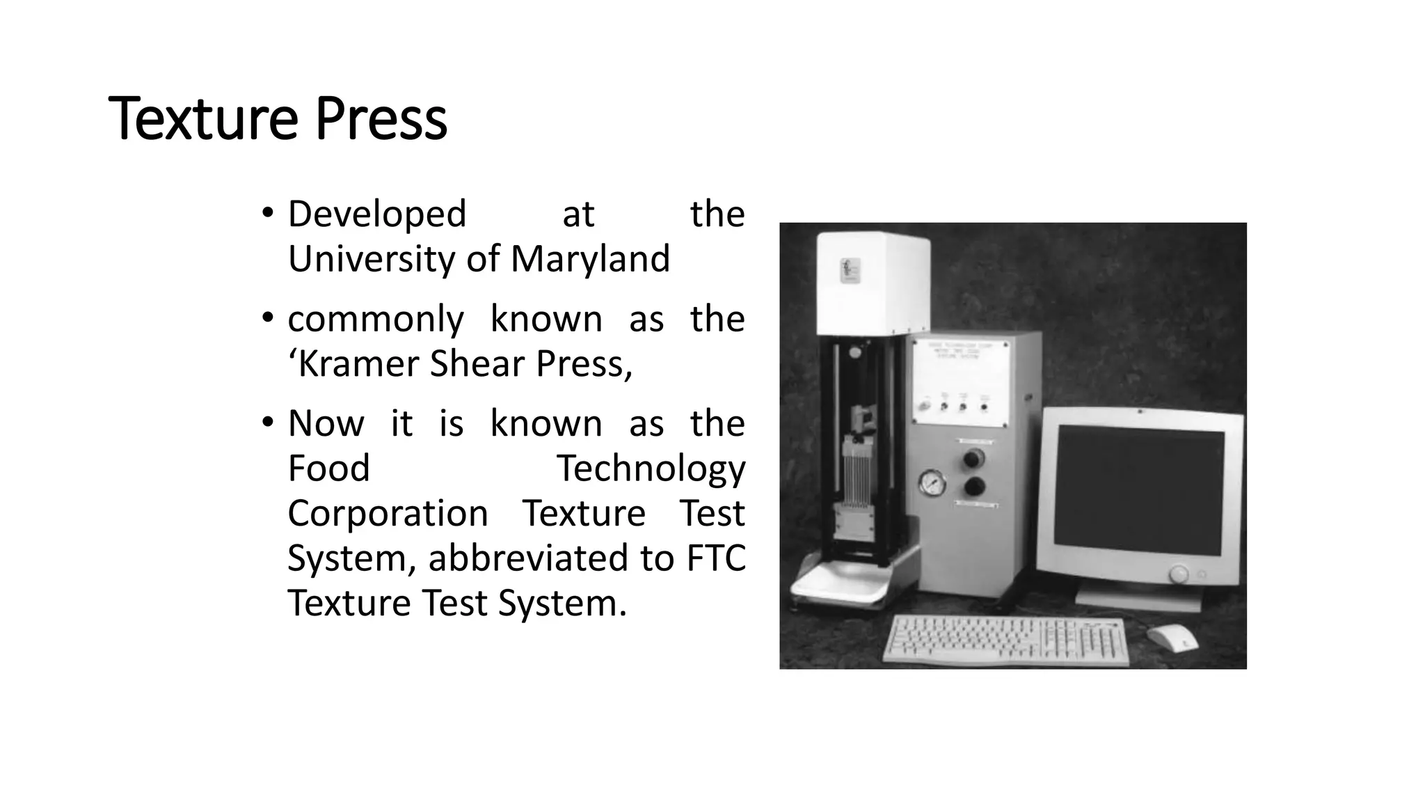 Principles & practice of objective texture measurement