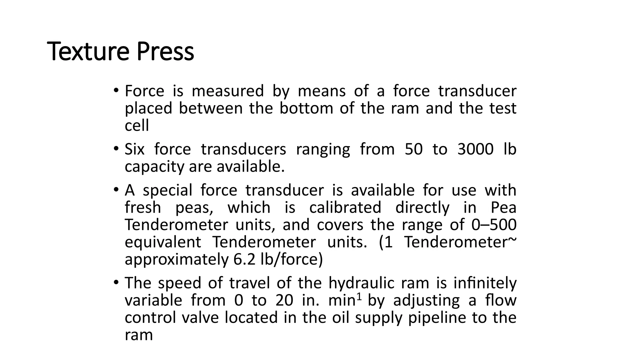 Principles & practice of objective texture measurement