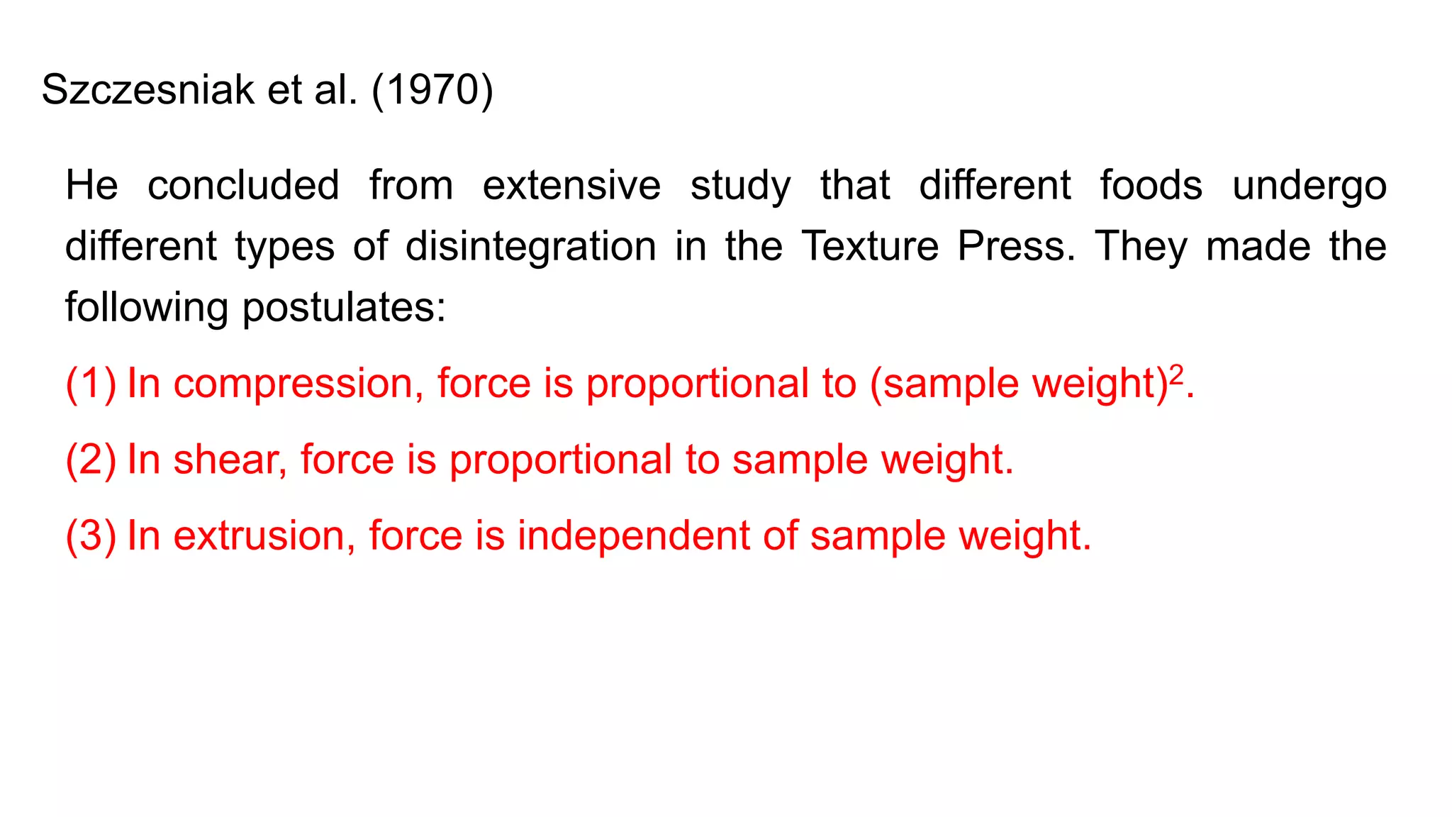 Principles & practice of objective texture measurement