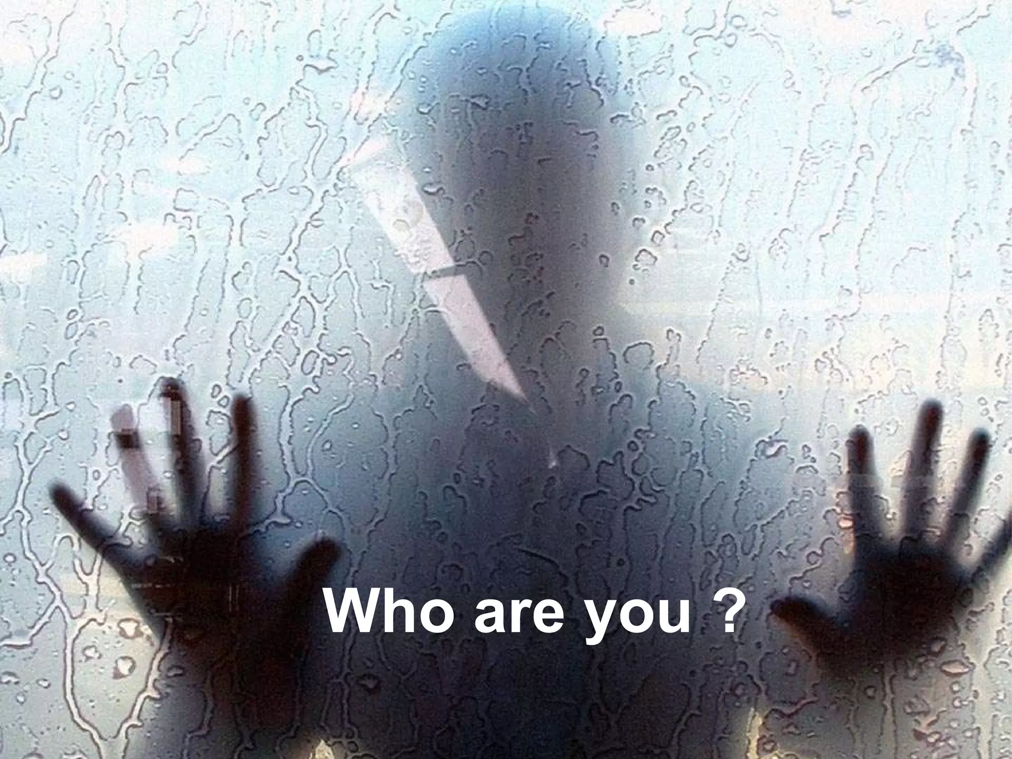 Who are you ? 