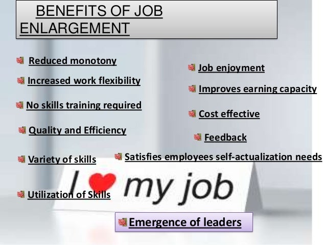 principles underlying job enlargement job enrichment and job rotation job enrichment