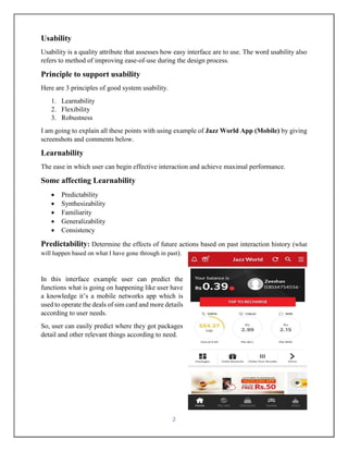 Principle to support usability | PDF