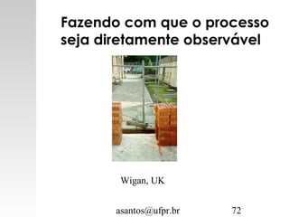 asantos@ufpr.br 72
Fazendo com que o processo
seja diretamente observável
Wigan, UK
 