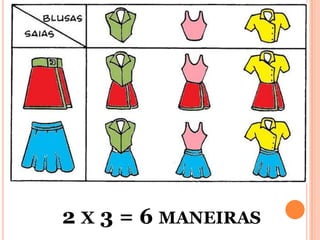2 X 3 = 6 MANEIRAS
 