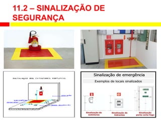 11.2 – SINALIZAÇÃO DE
SEGURANÇA
 