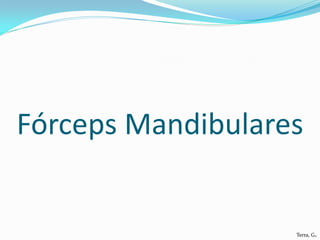 Fórceps Mandibulares


                   Terra, G.
 