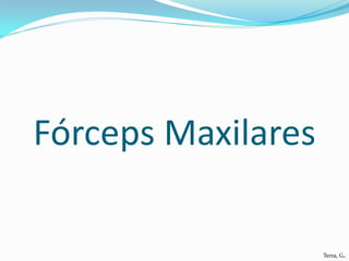 Fórceps Maxilares

                    Terra, G.
 