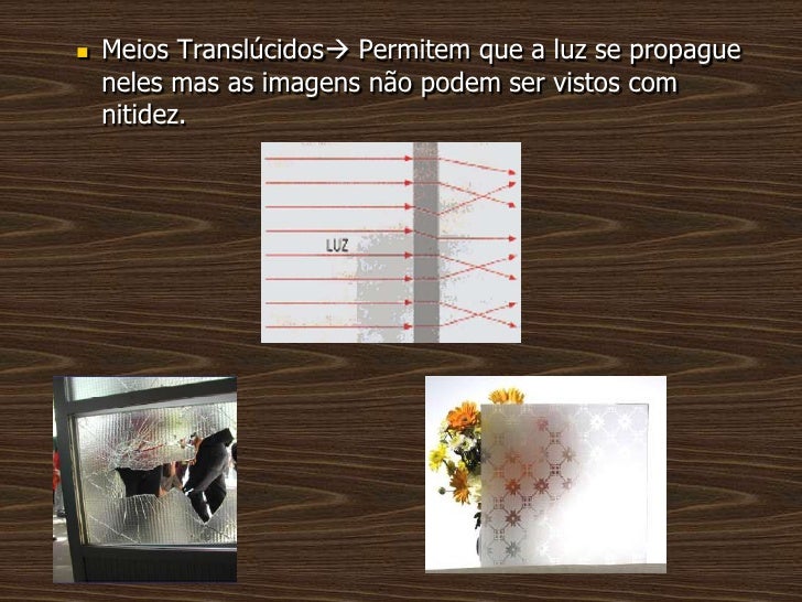 Diferencie Meios Transparentes De Translúcidos E Exemplifique