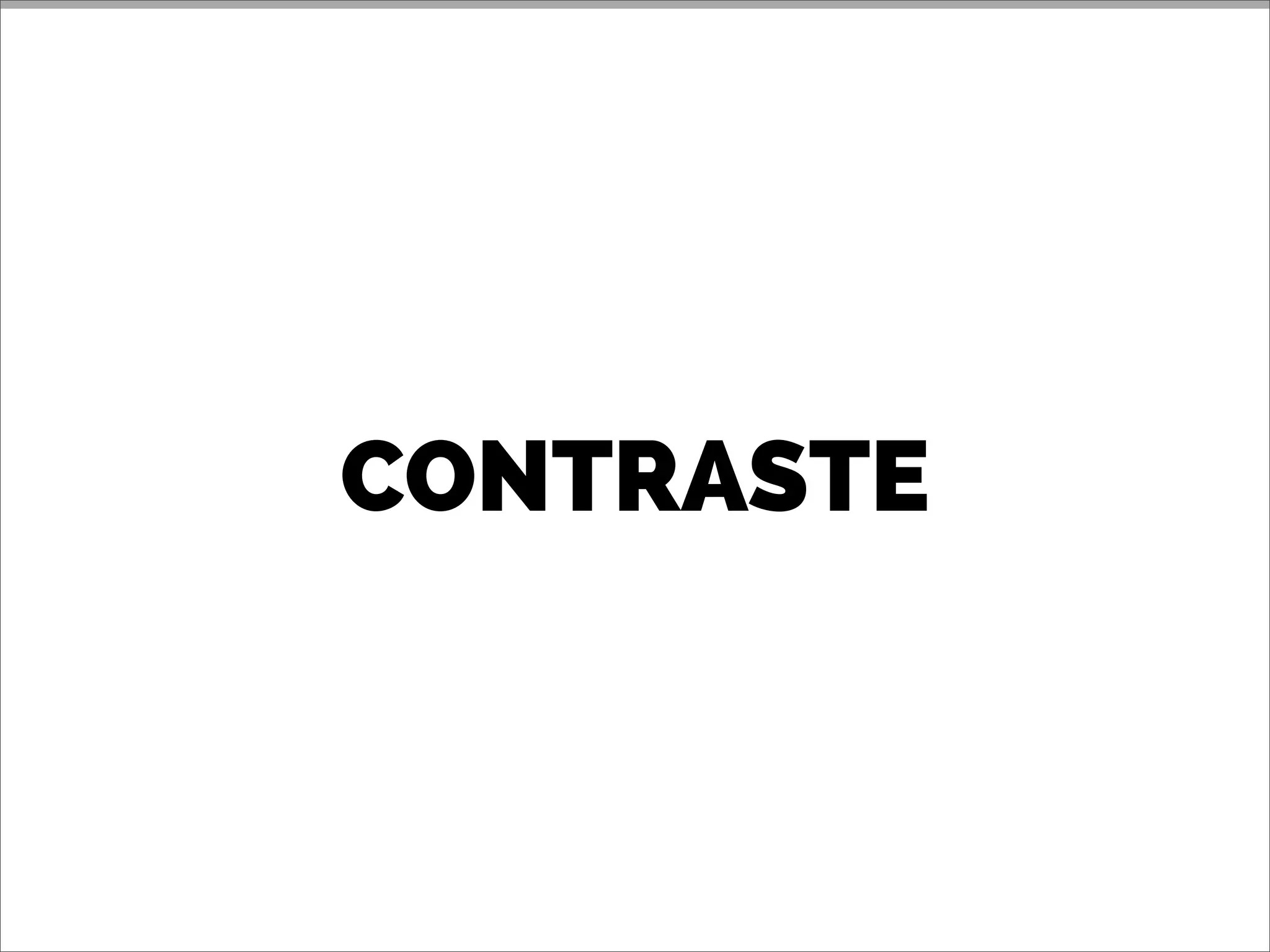 CONTRASTE
 