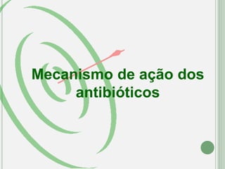 Mecanismo de ação dos
antibióticos
 