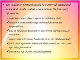 Validation Protocol In Pharma PHARMACEUTICAL CALIBRATION, QUALIFICATION AND VALIDATION: AN ...