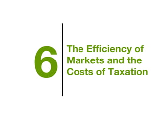 The Efficiency of
Markets and the
Costs of Taxation6
 