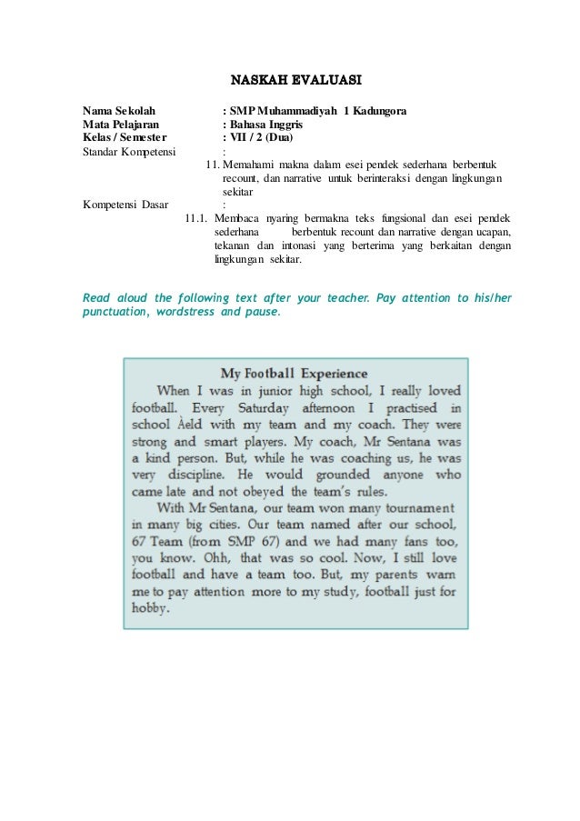 Rpp bahasa inggris Kelas 8