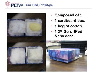 Both teams tested our designs and gathered data on how well the boxes stood the testsVideo