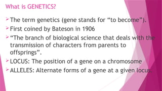Comprehensive Principles of Human Genetics and Inheritance Patterns | PPTX