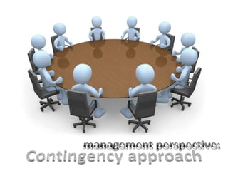 management perspective: Contingency approach 