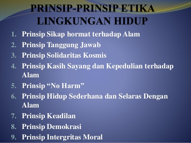 prinsip advertising Prinsip prinsip etika lingkungan hidup theopilia LILI 