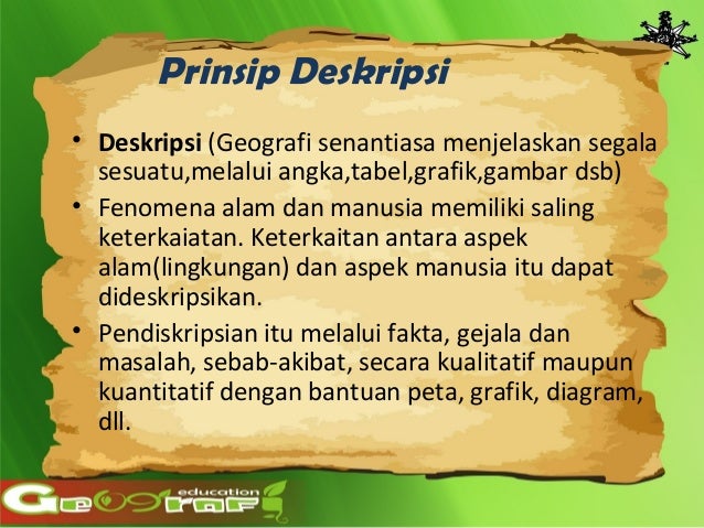 Prinsip prinsip geografi