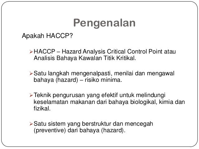 apa itu haccp malaysia