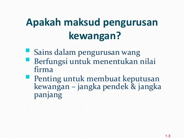 Sijil Tinggi Muamalat 2  Prinsip asas kewangan PM. Dr. Aisyah Abdul…