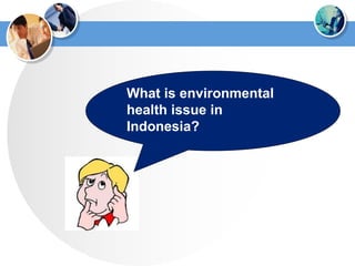 What is environmental
health issue in
Indonesia?
 