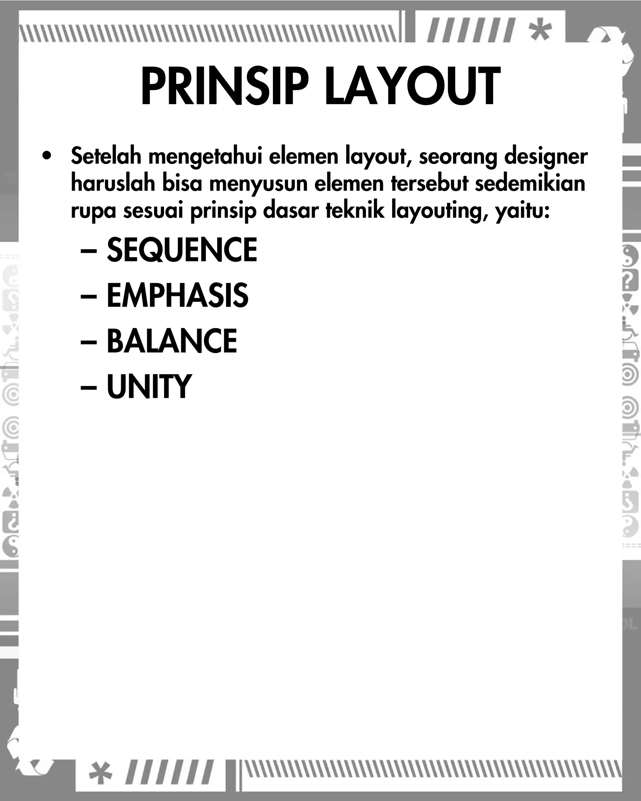 PRINSIP DASAR LAYOUT | PDF