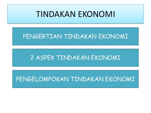 Prinsip Ekonomi
