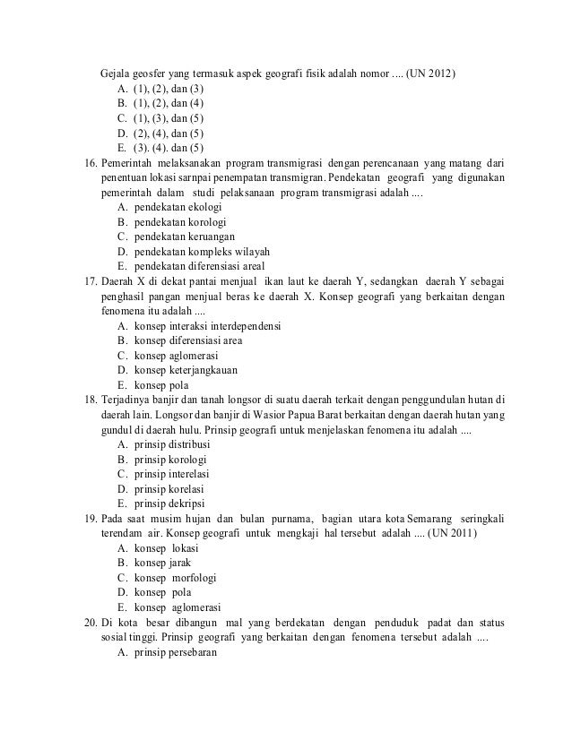 Prinsip Geografi 2020