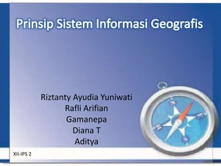 Riztanty Ayudia Yuniwati
Rafli Arifian
Gamanepa
Diana T
Aditya
XII-IPS 2
 