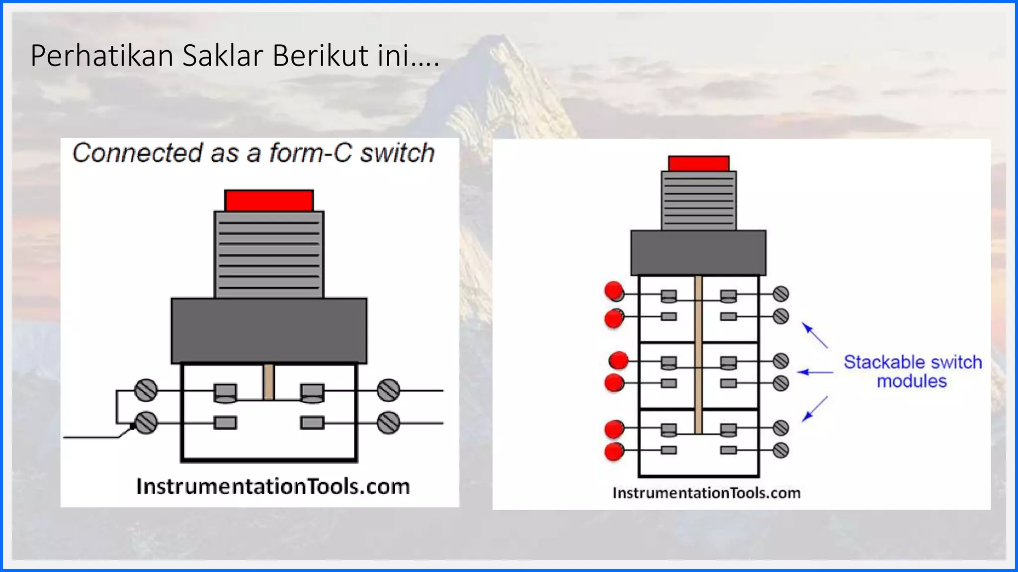 Perhatikan Saklar Berikut ini….
 