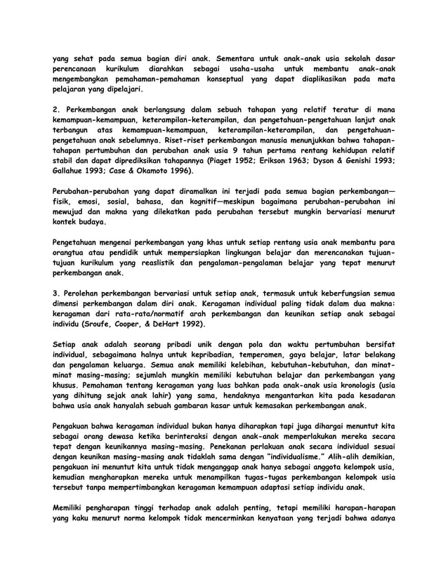 Prinsip perkembangan menurut hurlock