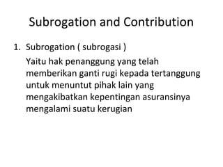 Prinsip – prinsip asuransi | PPT