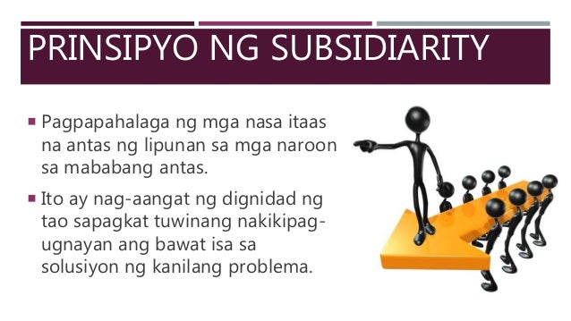 Edukasyon Sa Pagpapakatao 9 Yunit I Prinsipyo Ng Subsidiarity At So