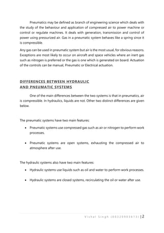 Pneumatic System | PDF