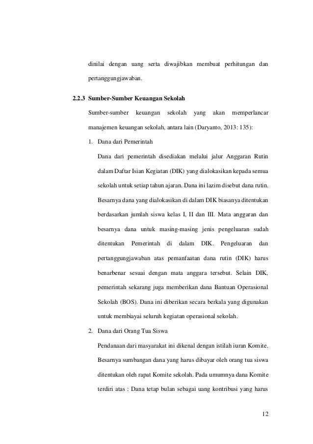 Observasi Sekolah Manajemen Keuangan