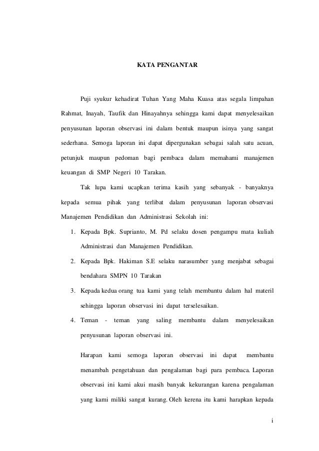 Observasi Sekolah Manajemen Keuangan