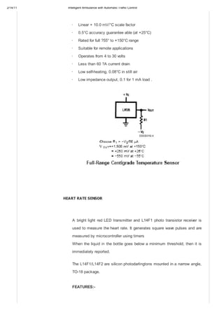intelligent ambulance with automatic traffic control