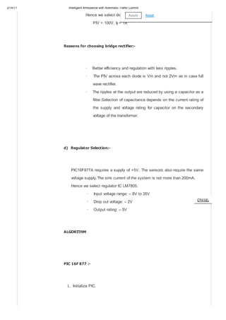 intelligent ambulance with automatic traffic control