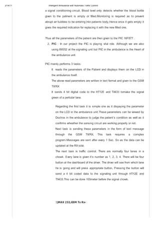 intelligent ambulance with automatic traffic control