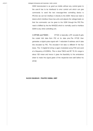 intelligent ambulance with automatic traffic control