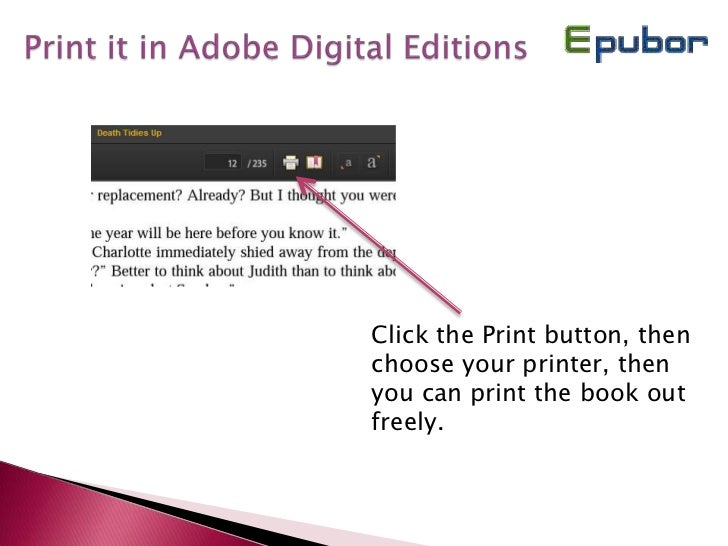 How to print kindle books