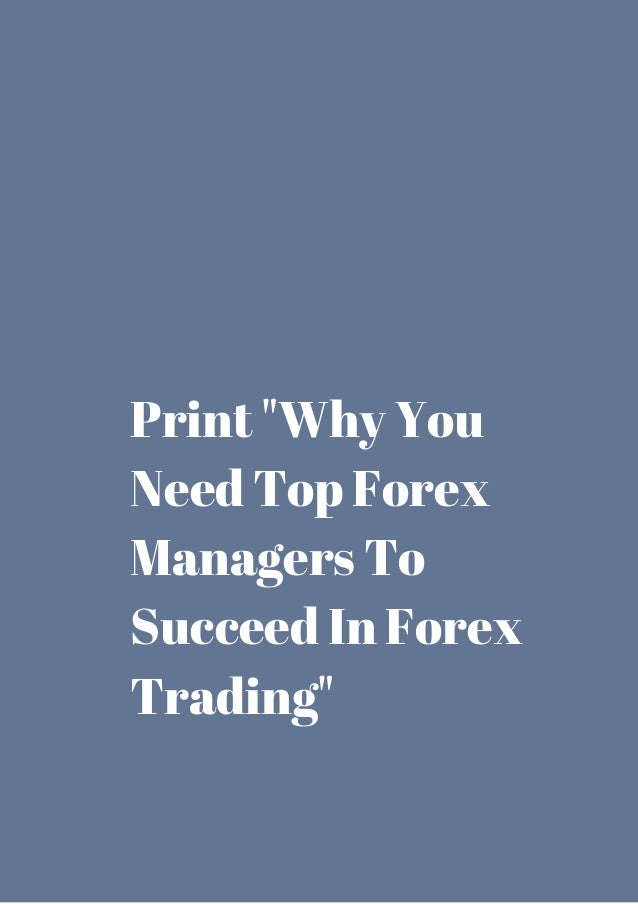 Best forex with managers