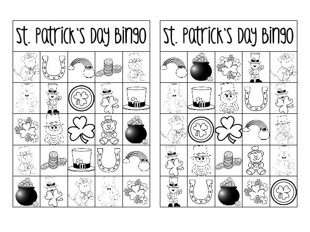 St Patricks Day Bingo Free Printable