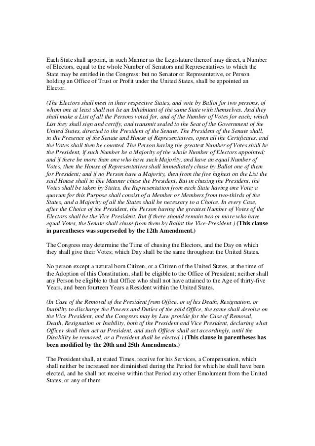 printable version of the us constitution