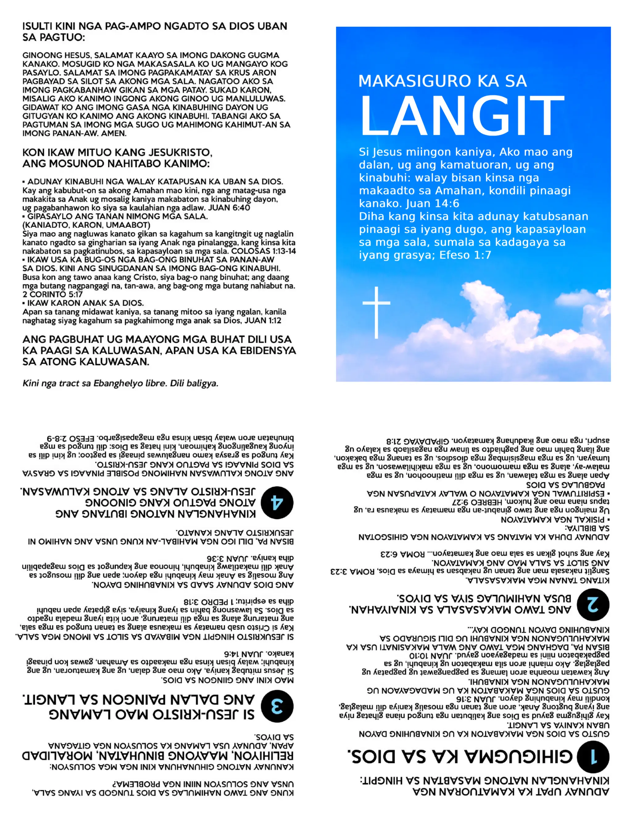 Printable Cebuano Gospel Tract - Be Sure of Heaven.pdf